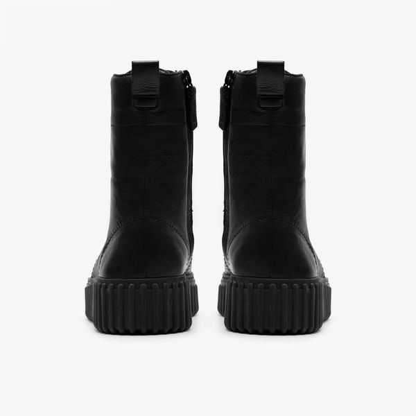 Womens Torhill Style Black Leather Ankle Boots - Image 5