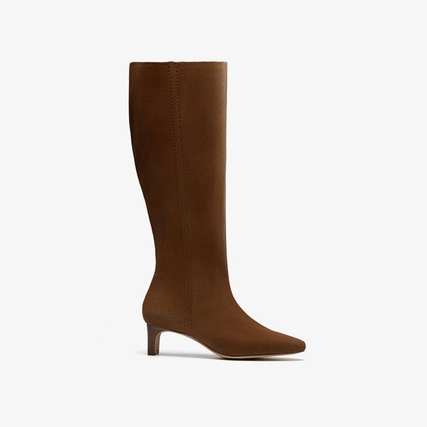 Womens Edina Tall Walnut Suede Knee High Boots