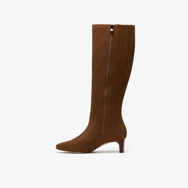 Womens Edina Tall Walnut Suede Knee High Boots - Image 2