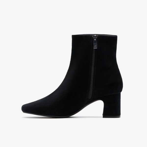 Women's Fernie Zip Black Suede Ankle Boots - Image 2