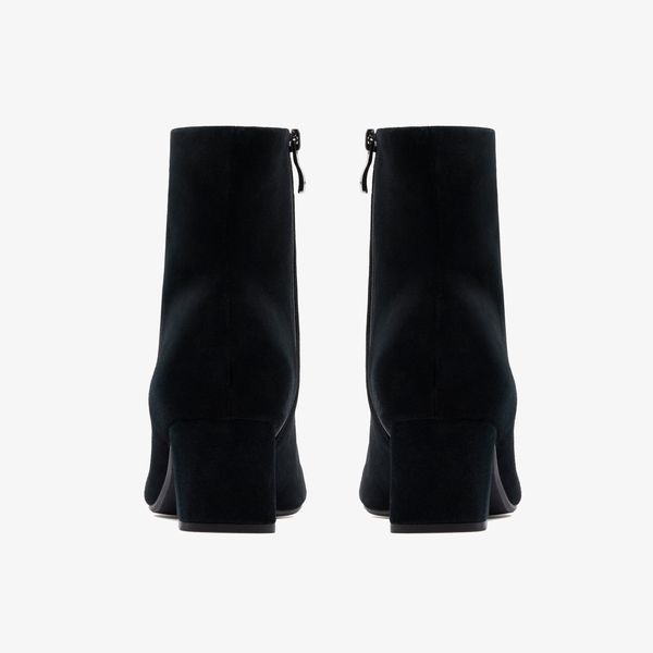 Women's Fernie Zip Black Suede Ankle Boots - Image 5