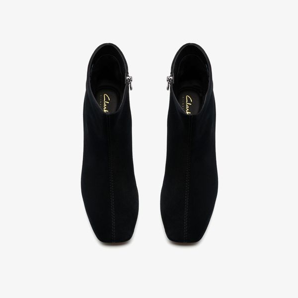 Women's Fernie Zip Black Suede Ankle Boots - Image 6