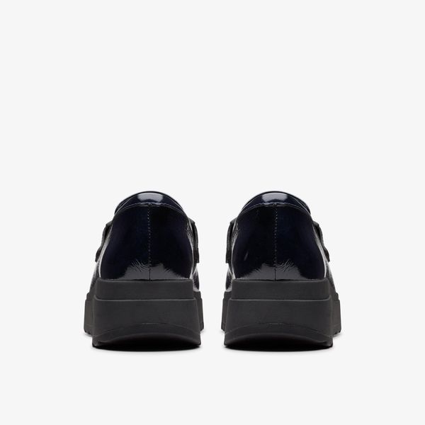 Womens Loriini Izzy Navy Patent Loafers - Image 9