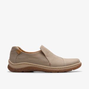 Womens Orlene Slip Stone Nubuck Slip-Ons
