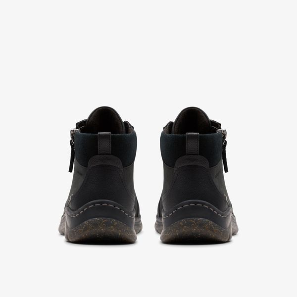 Womens Orlene Top Waterproof Black Leather Chelsea Boots - Image 5