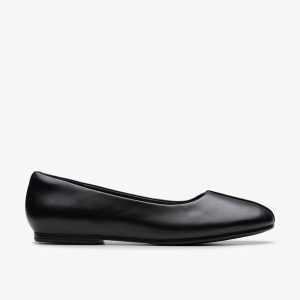 Womens Livia Lily Black Leather Pumps