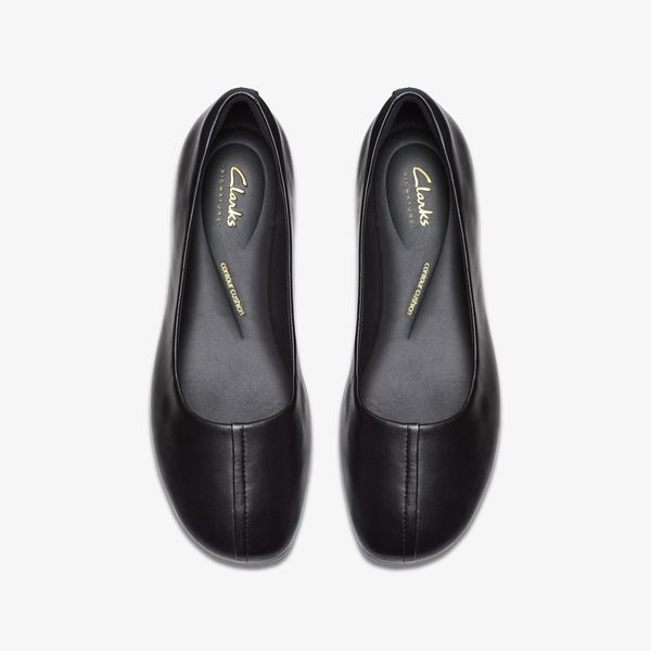 Womens Livia Lily Black Leather Pumps - Image 6