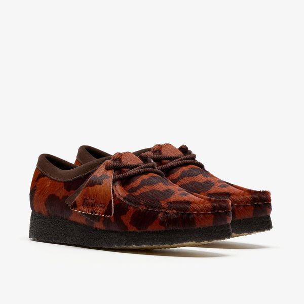 Womens Wallabee. Brown Cow Print Wallabees - Image 4