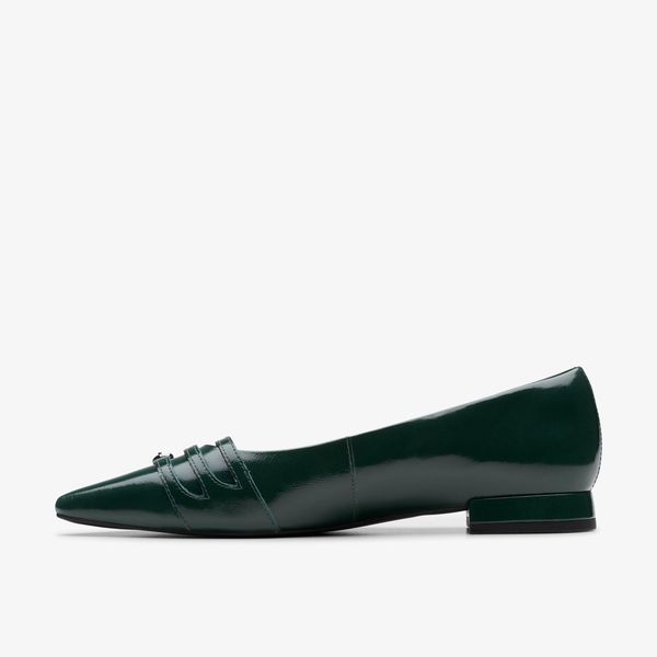 Womens Sensa15 Strap Dark Green Ballet Flats - Image 2