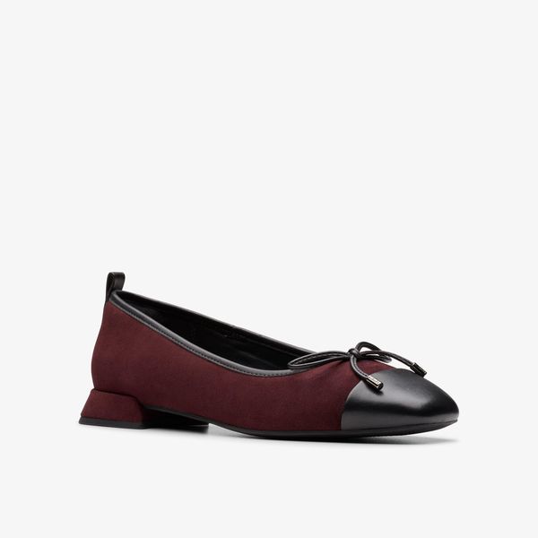 Womens Ubree15 Poppy Merlot Combination Ballet Flats - Image 4