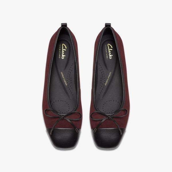 Womens Ubree15 Poppy Merlot Combination Ballet Flats - Image 6