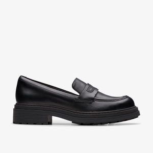 WOMENS Orinoco3 Edge Black Leather Loafers