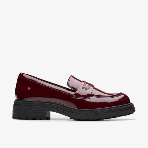 Womens Orinoco3 Edge Burgundy Patent Loafers