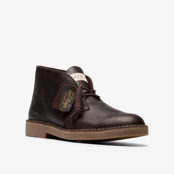 Mens Desert Boot EVO Dark Brown Leather - Image 4