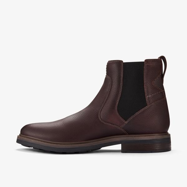 Mens Newford Easy Brown Leather Boots - Image 2