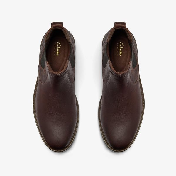 Mens Newford Easy Brown Leather Boots - Image 6