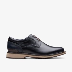 Mens Monahan Plain Navy Oxford Shoes