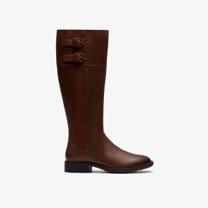 Womens Adalynn Hope British Tan Leather Knee High Boots