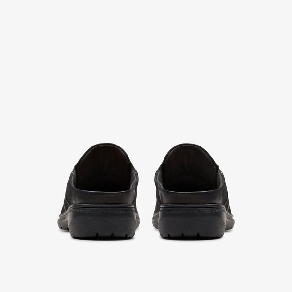 Womens Carleigh Viola Black Nubuck Clogs & Mules - Image 5
