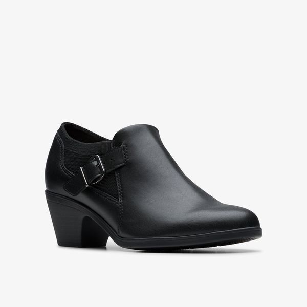 Womens Emily2 Darcey Black Leather Troer Shoes - Image 4