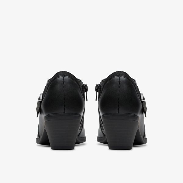 Womens Emily2 Darcey Black Leather Troer Shoes - Image 5