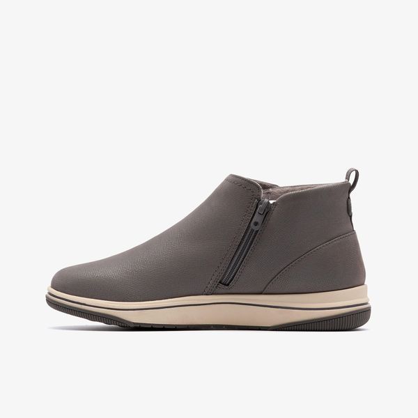 Womens Breeze Derby Dark Grey Ankle Boots - Image 2