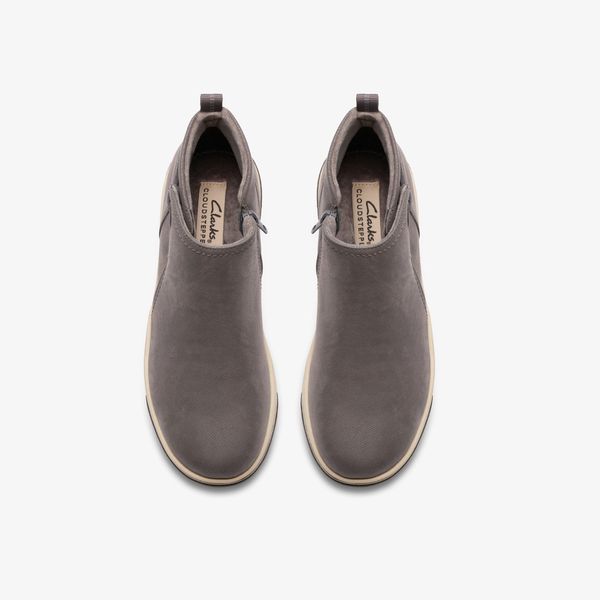 Womens Breeze Derby Dark Grey Ankle Boots - Image 8