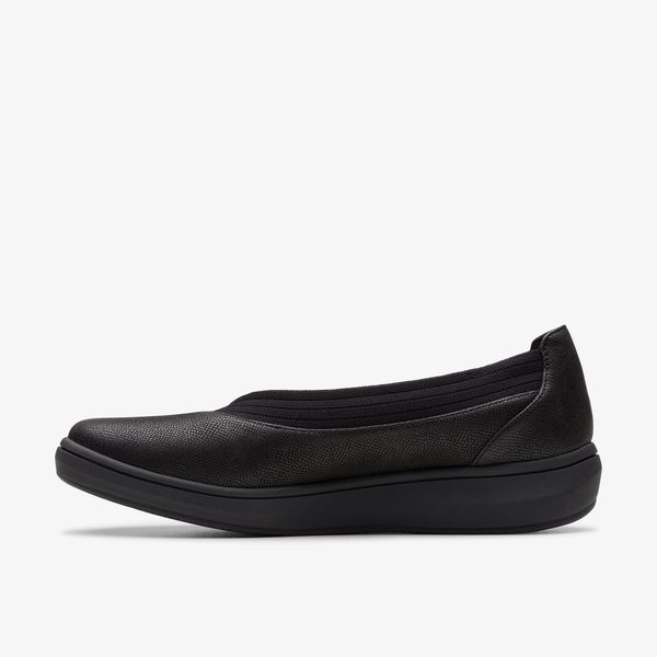 Womens BreezeSky Air Black Textile Slip-Ons - Image 2
