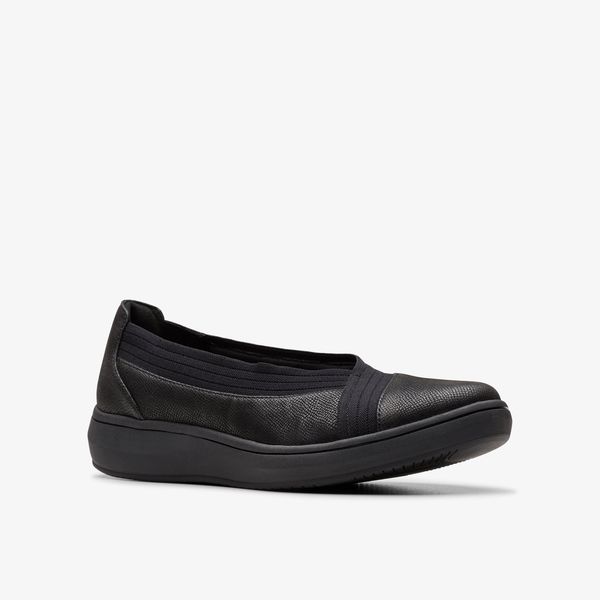 Womens BreezeSky Air Black Textile Slip-Ons - Image 4