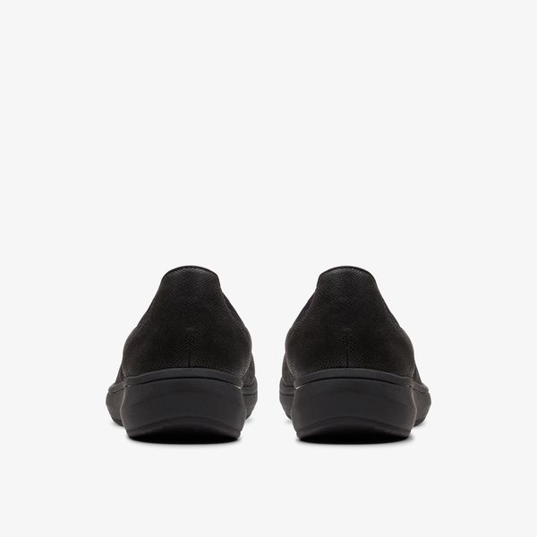 Womens BreezeSky Air Black Textile Slip-Ons - Image 5