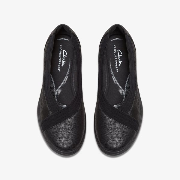 Womens BreezeSky Air Black Textile Slip-Ons - Image 6