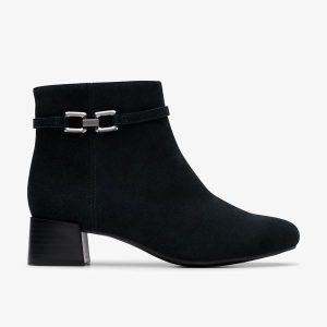 Womens Iridessa Air Black Suede Ankle Boots