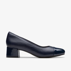 Womens Iridessa May Navy Leather Pumps