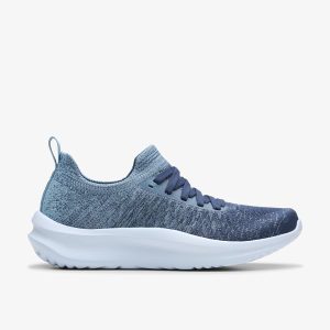 Womens Solevana Lace Light Blue Sneakers