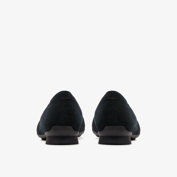 Womens Jazmynn Gem Black Suede Slip-Ons - Image 5