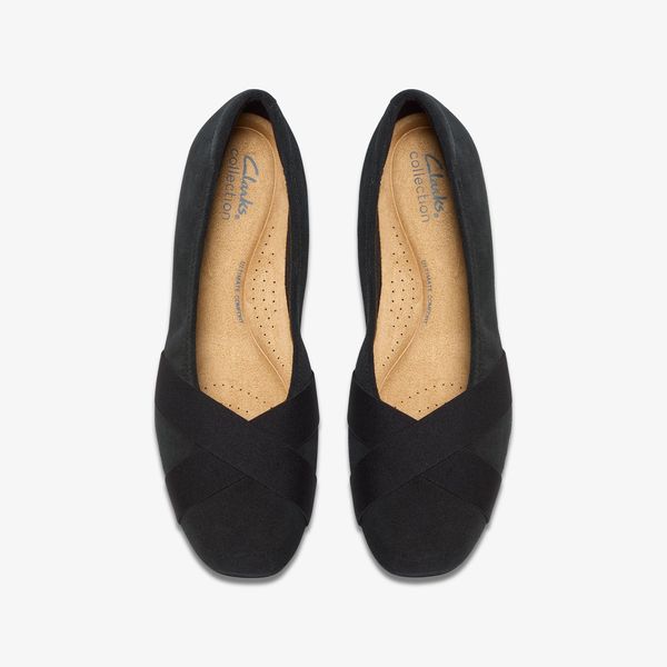 Womens Jazmynn Gem Black Suede Slip-Ons - Image 6