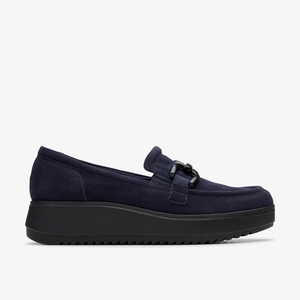 WOMENS Zylah Top Navy Suede Slip-Ons