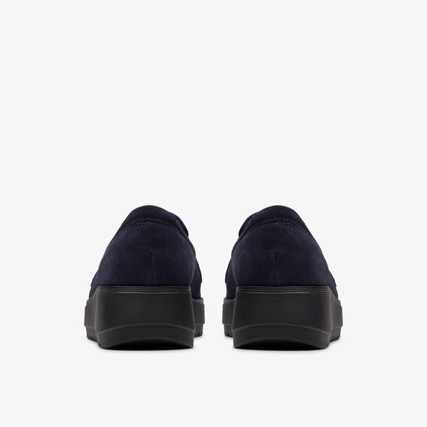 WOMENS Zylah Top Navy Suede Slip-Ons - Image 5