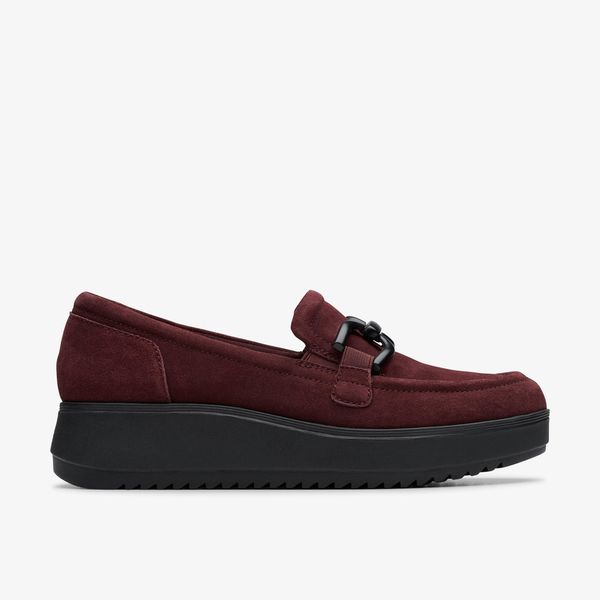 Womens Zylah Top Plum Suede Slip-Ons