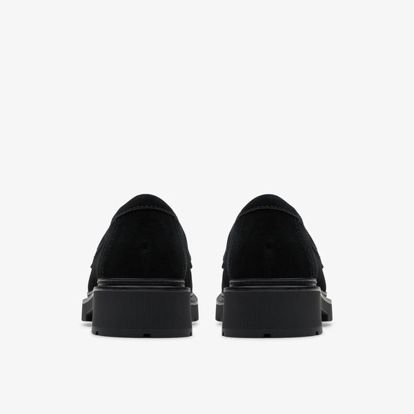 Womens Lauryl Step Black Suede Slip-Ons - Image 5