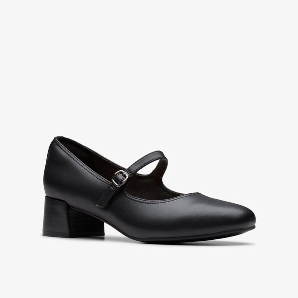 Womens Iridessa Rae Black Leather Mary Janes - Image 4