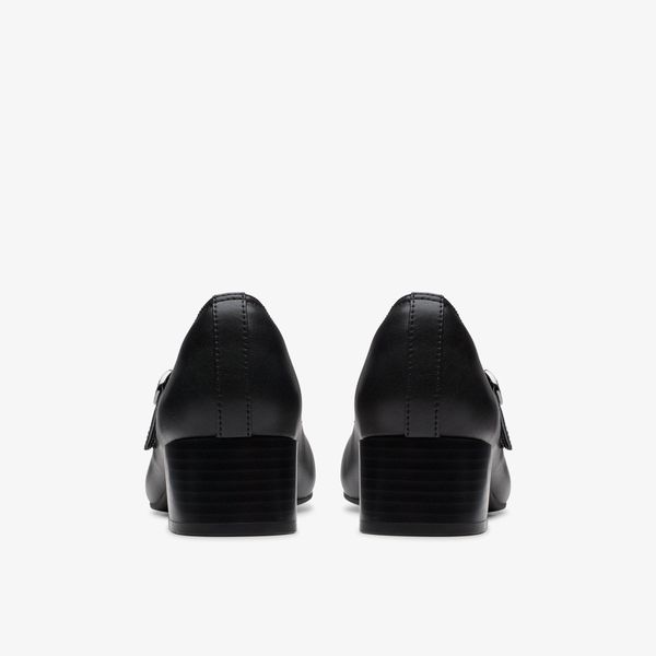 Womens Iridessa Rae Black Leather Mary Janes - Image 5