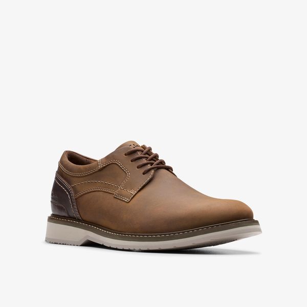 Mens Monahan Plain Beeswax Leather Oxford - Image 4