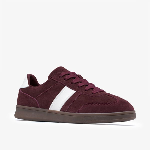 Womens Seco Speed2 Burgundy Suede Sneakers - Image 4