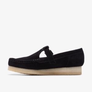 Wallabee T-Bar Black Suede