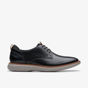 Brantin Plain Black Leather