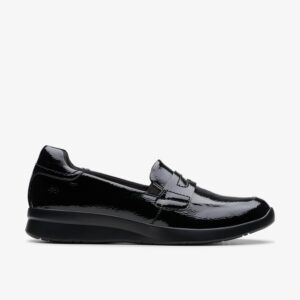 Ellowyn Penny Black Crinkle Patent