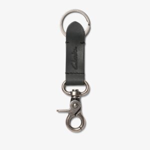 Oiled Leather Key Fob Black