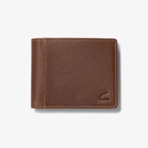 Weathered Pebble Slimfold Wallet Brown