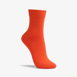 Solid Dress Crew Sock Orange
